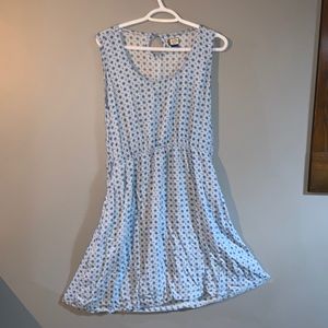 Kavu Women's Simone Dress - Blue and White Size XL,